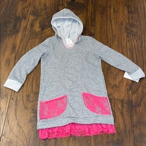 Freckles & Kitty Hooded Lace Embellished Tunic
